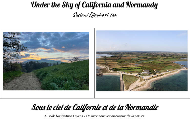Read more about the article Under the Sky of California and Normandy – Sous le ciel de Californie et de la Normandie – by Susiani Djauhari Tan